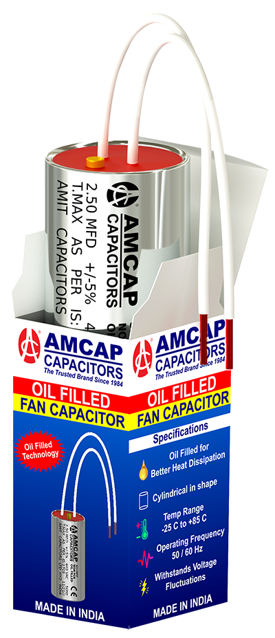 AMCAP Oil filled capacitor with monocarton packing
